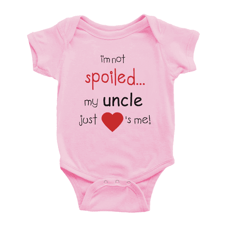 Im Not Spoiled My Uncle Just Loves Me Cute Baby Bodysuits Boy Girl Newborn Clothes
Im Not Spoiled My Uncle Just Loves Me Cute Baby Bodysuits Boy Girl Newborn Clothes
