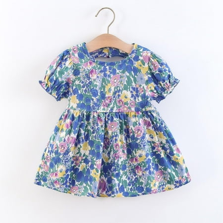 Huilaibazo Girls Dress Toddler Girls Short Sleeve Beach Dresses Flower Prints Princess Dress
Huilaibazo Girls Dress Toddler Girls Short Sleeve Beach Dresses Flower Prints Princess Dress