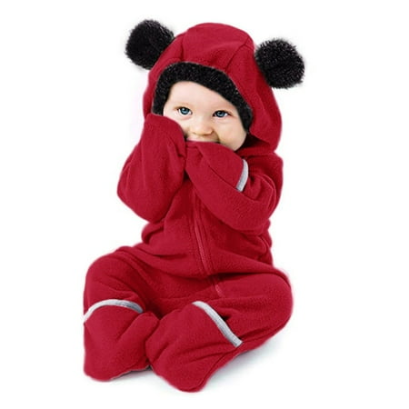URMAGIC Infant Baby Girls Boys Footed Jumpsuit Cartoon Ears Hoodie Romper Zip Clothes Cute Jumpsuit Winter Warm Clothes 0-24 Months
URMAGIC Infant Baby Girls Boys Footed Jumpsuit Cartoon Ears Hoodie Romper Zip Clothes Cute Jumpsuit Winter Warm Clothes 0-24 Months