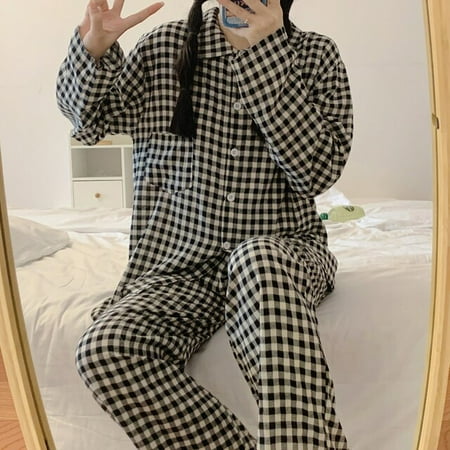 CoCopeaunt Womens Pajamas New Autumn Spring Long Sleeve Soft Sleepwear Set Striped cartoon pyjama Woman Home Nightwear Set Cardigan
CoCopeaunt Womens Pajamas New Autumn Spring Long Sleeve Soft Sleepwear Set Striped cartoon pyjama Woman Home Nightwear Set Cardigan