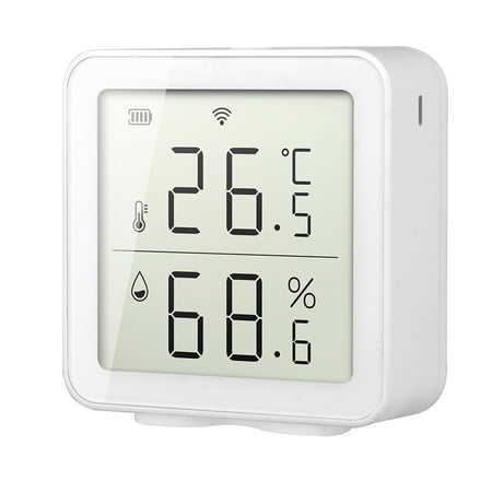 Peryerana Tuya Temperature Humidity Detector WiFi Smart Thermometer Wall-Mounted Home Humidity Sensor Temperature Meter
Peryerana Tuya Temperature Humidity Detector WiFi Smart Thermometer Wall-Mounted Home Humidity Sensor Temperature Meter