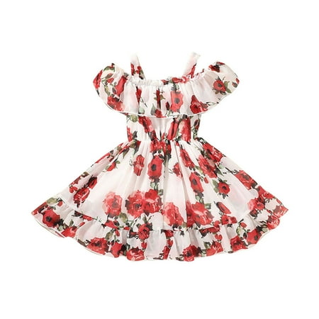 QWERTYU Infant Baby Toddler Child Children Kids Short Sleeve Ruffle Dresses Off Shoulder Summer Dress Floral Sundress for Girls 9M-6Y 80
QWERTYU Infant Baby Toddler Child Children Kids Short Sleeve Ruffle Dresses Off Shoulder Summer Dress Floral Sundress for Girls 9M-6Y 80
