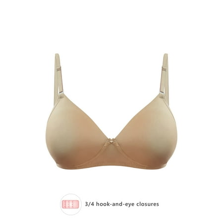 

Clovia Padded Non-Wired Full Coverage Multiway T-Shirt Bra in Skin Colour- Cotton
