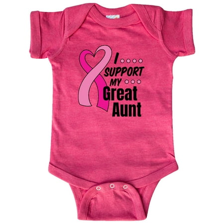 Inktastic Breast Cancer Awareness I Support My Great Aunt Pink Ribbon Gift Baby Boy or Baby Girl Bodysuit
Inktastic Breast Cancer Awareness I Support My Great Aunt Pink Ribbon Gift Baby Boy or Baby Girl Bodysuit