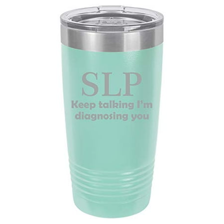 Tumbler Stainless Steel Vacuum Insulated Travel Mug SLP Speech Language Pathologist (Teal 20 oz)
Tumbler Stainless Steel Vacuum Insulated Travel Mug SLP Speech Language Pathologist (Teal 20 oz)