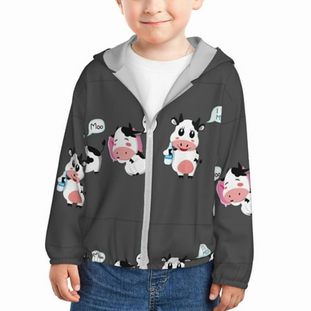 Lukts Cute Farm Milk Animal Print Children s Long-Sleeved Sun Protection Clothing Hooded Sweatshirts for Boys and Girls Outdoor Sports-2 Years
Lukts Cute Farm Milk Animal Print Children s Long-Sleeved Sun Protection Clothing Hooded Sweatshirts for Boys and Girls Outdoor Sports-2 Years