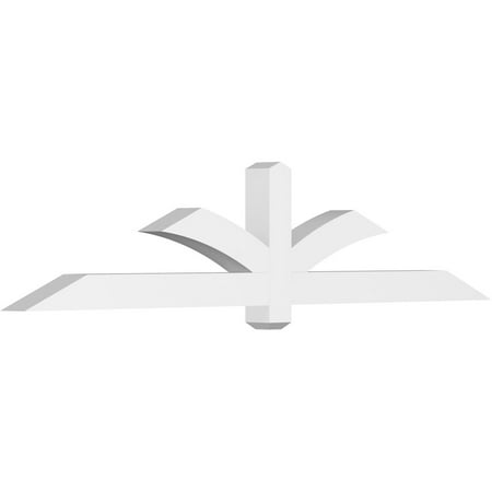 84 W x 17 1/2 H x 4 D x 4 F 5/12 Pitch Redmond Architectural Grade PVC Gable Bracket