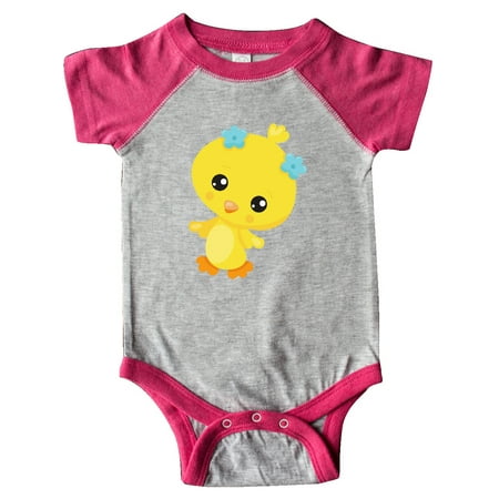 Inktastic Cute Little Chicken Chicken With Blue Flowers Gift Baby Girl Bodysuit
Inktastic Cute Little Chicken Chicken With Blue Flowers Gift Baby Girl Bodysuit