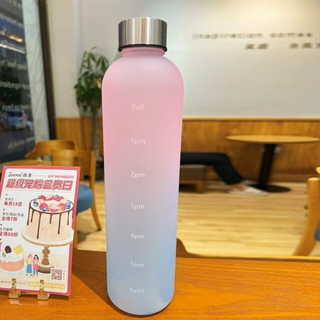 DabuLiu 1L Water Bottle With Time Marker Motivational Reusable Fitness Sports Outdoors Travel Leakproof Free Frosted Plastic
DabuLiu 1L Water Bottle With Time Marker Motivational Reusable Fitness Sports Outdoors Travel Leakproof Free Frosted Plastic