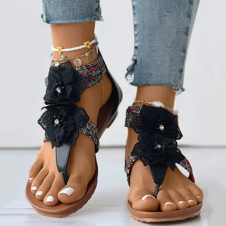 Aayomet Sandals for Women Dressy Summer Sandals For Women Comfort With Back Zipper Casual Bohemian Beach Shoes Fashion Wedges Black 8
Aayomet Sandals for Women Dressy Summer Sandals For Women Comfort With Back Zipper Casual Bohemian Beach Shoes Fashion Wedges Black 8