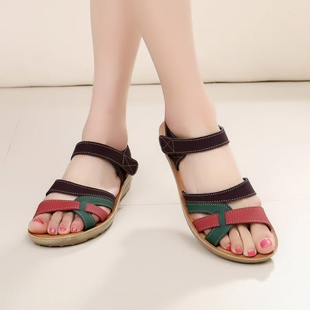 HIMIWAY Sandals Women Women s Sandals Women Ladies Summer Fashion Leather Sandals Wedges Comfort Big Size Shoes Coffee 41 
HIMIWAY Sandals Women Women s Sandals Women Ladies Summer Fashion Leather Sandals Wedges Comfort Big Size Shoes Coffee 41