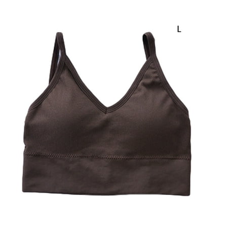 3pcs Sexy Crop Tops Sleeveless Sports Lingerie Top Strap Bra Bralette Brown L
3pcs Sexy Crop Tops Sleeveless Sports Lingerie Top Strap Bra Bralette Brown L