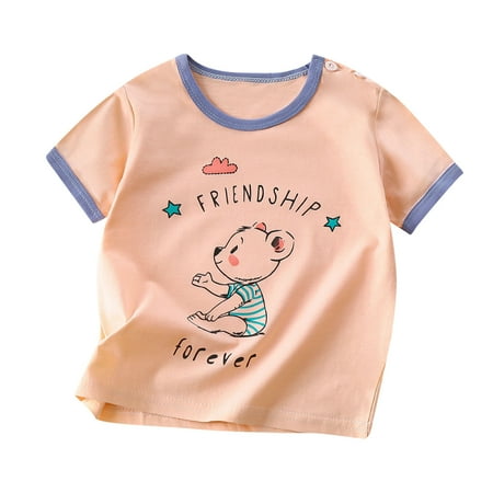 Lovskoo 6M-6Y Toddler Infant Baby Summer Shirts Cartoon Printed Round Neck Short Sleeved Top for Children Boys and Girls Pink
Lovskoo 6M-6Y Toddler Infant Baby Summer Shirts Cartoon Printed Round Neck Short Sleeved Top for Children Boys and Girls Pink
