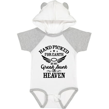 Inktastic Handpicked for Earth by My Great Aunt in Heaven Gift Baby Boy or Baby Girl Bodysuit
Inktastic Handpicked for Earth by My Great Aunt in Heaven Gift Baby Boy or Baby Girl Bodysuit