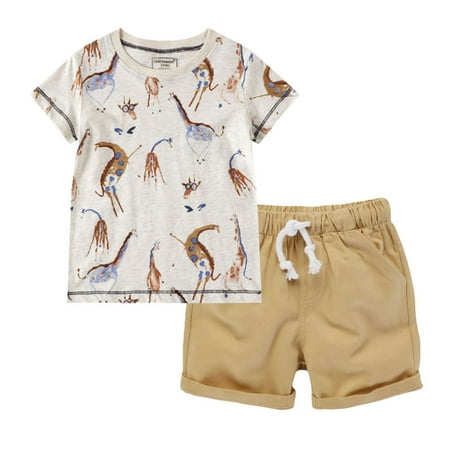 TAIAOJING Baby Girl Boy Clothes Set Animal Print Tops Solid Color Shorts 2PCS Set Summer Outfits
TAIAOJING Baby Girl Boy Clothes Set Animal Print Tops Solid Color Shorts 2PCS Set Summer Outfits