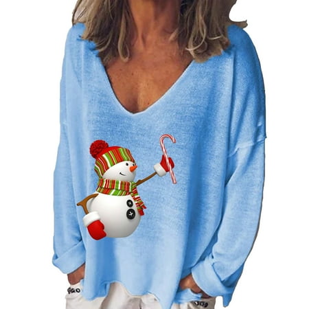 Women Funny Print Sweatshirt Graphic T-Shirt V-Neck Long Sleeve Casual Plus Size Loose Fit Fall Tops Cute Graphic Tee Shirt Pullover Blouse for Teen Girls
Women Funny Print Sweatshirt Graphic T-Shirt V-Neck Long Sleeve Casual Plus Size Loose Fit Fall Tops Cute Graphic Tee Shirt Pullover Blouse for Teen Girls