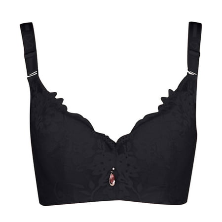 Bigersell Women s Wireless Bra Women Solid Lace Push-up Bra Underwire Underwear Big & Tall Size Female T-Shirt Bra Style 6019 Black 44C
Bigersell Women s Wireless Bra Women Solid Lace Push-up Bra Underwire Underwear Big & Tall Size Female T-Shirt Bra Style 6019 Black 44C