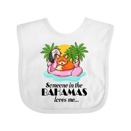 Inktastic Someone in the Bahamas Loves Me Gift Baby Boy or Baby Girl Bib