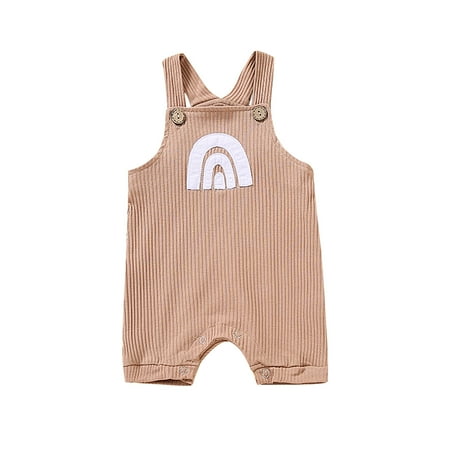 TUOBARR Unisex Baby Boys Girls Jumpsuit Cotton Non-hooded Sling Buttons Romper Clothes Brown (0-18Months)
TUOBARR Unisex Baby Boys Girls Jumpsuit Cotton Non-hooded Sling Buttons Romper Clothes Brown (0-18Months)