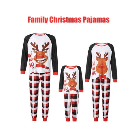 Family Christmas Pajamas Matching Sets Elk Letter Printing Plaid Raglan Long Sleeve Sleepwear for Dad/Mom/Kid
Family Christmas Pajamas Matching Sets Elk Letter Printing Plaid Raglan Long Sleeve Sleepwear for Dad/Mom/Kid