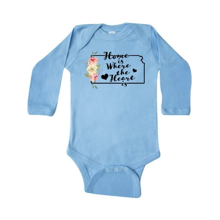 Inktastic Kansas Home Where the Heart is with Watercolor Floral Gift Baby Boy or Baby Girl Long Sleeve Bodysuit
Inktastic Kansas Home Where the Heart is with Watercolor Floral Gift Baby Boy or Baby Girl Long Sleeve Bodysuit