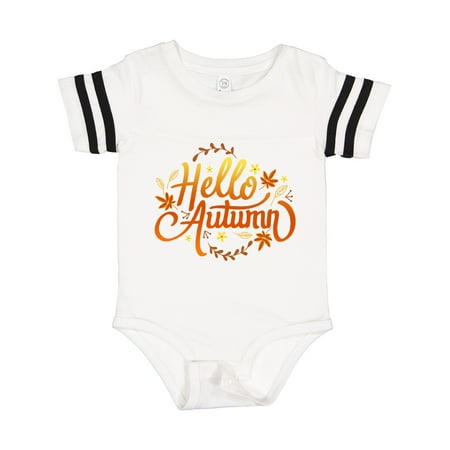 Inktastic Fall Season Hello Autumn in Orange and Yellow with Leaves Gift Baby Boy or Baby Girl Bodysuit
Inktastic Fall Season Hello Autumn in Orange and Yellow with Leaves Gift Baby Boy or Baby Girl Bodysuit