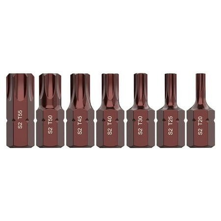 7pcs T20-T25 Star Screwdriver Bit 10mm Hex Shank For Impact Screwdriver Head
7pcs T20-T25 Star Screwdriver Bit 10mm Hex Shank For Impact Screwdriver Head