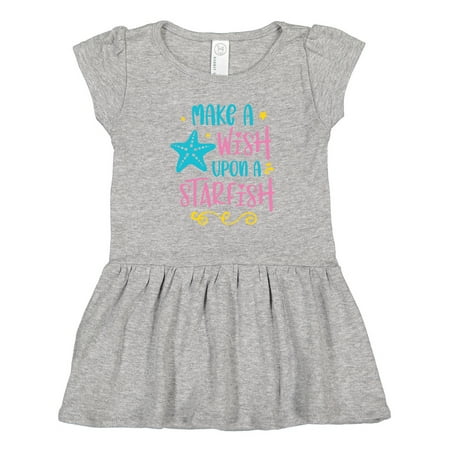 Inktastic Summer Make a Wish Upon a Starfish Gift Toddler Girl Dress