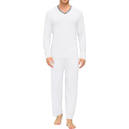 Mens Pajamas Four Seasons Fashion Soft Home Solid Color Shirt Pants Pajama Set Home Service Two Piece Set
Mens Pajamas Four Seasons Fashion Soft Home Solid Color Shirt Pants Pajama Set Home Service Two Piece Set