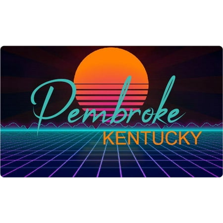 Burnside Kentucky 4 X 2.25-Inch Fridge Magnet Retro Neon Design