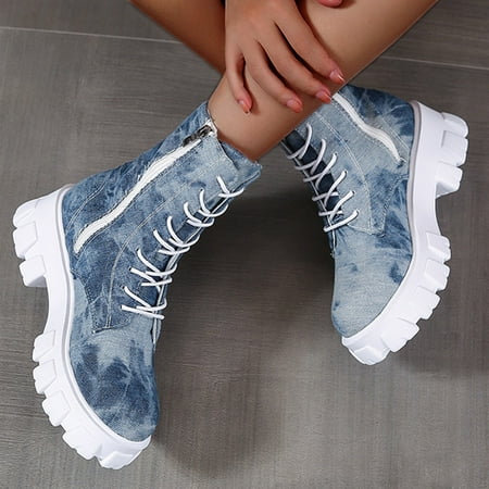 ERTUTUYI Women s Thicksoled Retro Fashion Combat Boots Breathable Shoes Slipon Women s Boots Sky Blue 39
ERTUTUYI Women s Thicksoled Retro Fashion Combat Boots Breathable Shoes Slipon Women s Boots Sky Blue 39