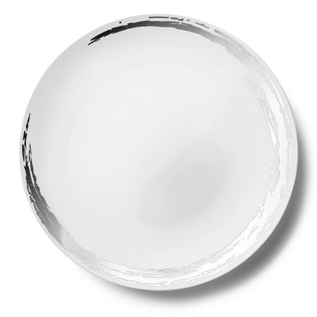 Whisk Collection Plastic 10.25 Dinner Plates White & Silve: Qty 1000