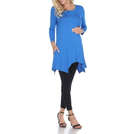 White Mark Women s Maternity Kayla Tunic Top