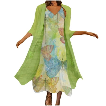 Fashion Women Casual V-Neck Sleeveless Dress Solid Coat Two-Piece Set Casual Cardigan Coat Lightweight for Fall Winter
Fashion Women Casual V-Neck Sleeveless Dress Solid Coat Two-Piece Set Casual Cardigan Coat Lightweight for Fall Winter
