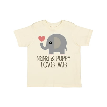 Inktastic Nana and Poppy Love Me Gift Toddler Boy or Toddler Girl T-Shirt