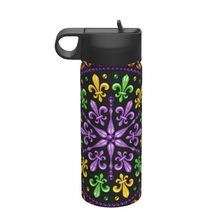 Tideii Mardi Gras5 for 18OZ Insulated Space Bottle Stainless Steel Water Cup with Straw Suitable for Outdoor Sports Unisex
Tideii Mardi Gras5 for 18OZ Insulated Space Bottle Stainless Steel Water Cup with Straw Suitable for Outdoor Sports Unisex
