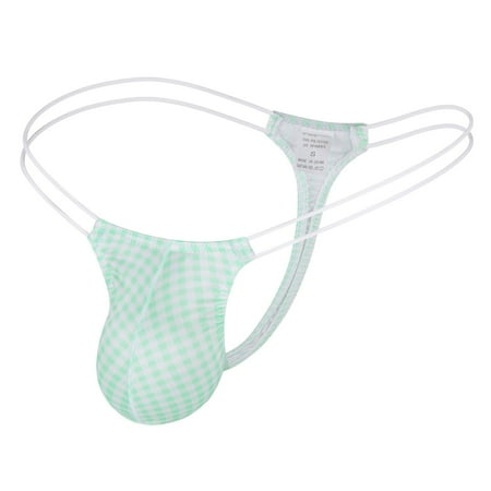 Mens Underwear Plaid Printed Breathable Lightweight Low Waist Sexy Thong Briefs
Mens Underwear Plaid Printed Breathable Lightweight Low Waist Sexy Thong Briefs