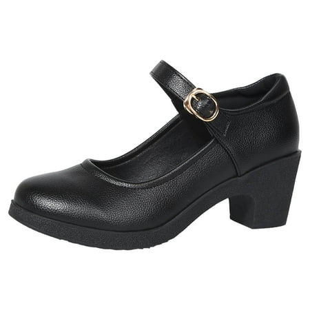 Blphud Clearance Womens Shoes Shoes for Women Women Casual Shoes Fashionable New Pattern Simple and Pure Color Round Toe Buckle Strap Low Thick Heel Comfortable Shoes Black 42
Blphud Clearance Womens Shoes Shoes for Women Women Casual Shoes Fashionable New Pattern Simple and Pure Color Round Toe Buckle Strap Low Thick Heel Comfortable Shoes Black 42
