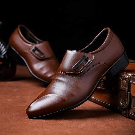 Men‘s Smooth Leather Pointed Toe Shoes Slip On Formal Shoes Valentine‘s Day Gift
Men‘s Smooth Leather Pointed Toe Shoes Slip On Formal Shoes Valentine‘s Day Gift