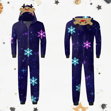 XIAOFFENN Parent-child Warm Christmas Set Printed Home Wear Hoodid Pajamas Moms Jumpsuit
XIAOFFENN Parent-child Warm Christmas Set Printed Home Wear Hoodid Pajamas Moms Jumpsuit