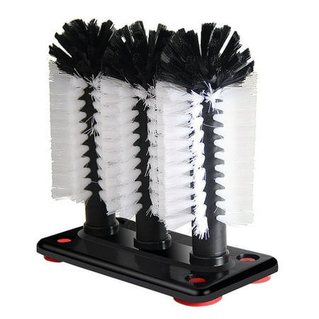 Ekeka New Arrivals 3 Brush Head Suction Base Glass Washer Universal Tool Catering Kitchen Bar Pub
Ekeka New Arrivals 3 Brush Head Suction Base Glass Washer Universal Tool Catering Kitchen Bar Pub