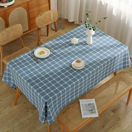Voguele Table Cloths Covers Tablecloth Waterproof Rectangle Tablecloths Plaid Decorative Oil-Proof Cotton Linen Dust-proof Blue 100*160cm
Voguele Table Cloths Covers Tablecloth Waterproof Rectangle Tablecloths Plaid Decorative Oil-Proof Cotton Linen Dust-proof Blue 100*160cm