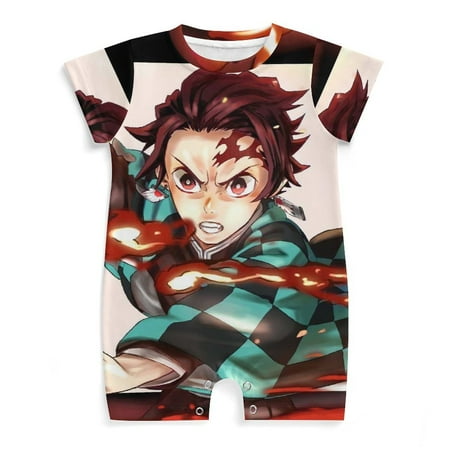 Demon Slayer Baby Romper Anime Romper for Baby Short Sleeve Pajamas for Baby Boy Girl Jumpsuits Sleep And Play 3-24 Months
Demon Slayer Baby Romper Anime Romper for Baby Short Sleeve Pajamas for Baby Boy Girl Jumpsuits Sleep And Play 3-24 Months