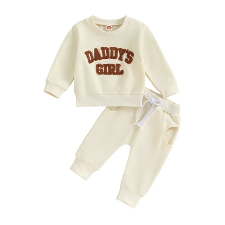 Bagilaanoe 2PCS Toddler Baby Girl Long Pants Set Letter Embroidery Long Sleeve Sweatshirt Tops + Sweatpants 6M 12M 18M 24M 3T Kids Casual Sweatsuits
Bagilaanoe 2PCS Toddler Baby Girl Long Pants Set Letter Embroidery Long Sleeve Sweatshirt Tops + Sweatpants 6M 12M 18M 24M 3T Kids Casual Sweatsuits