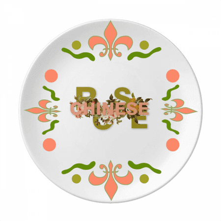 Flower Rose Varieties China Flower Ceramics Plate Tableware Dinner Dish