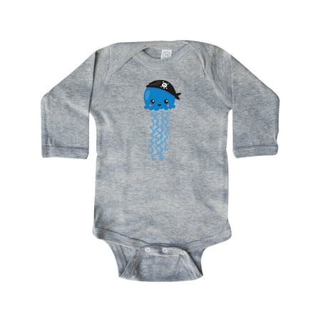 Inktastic Blue Jellyfish With Pirate Hat Pirate Jellyfish Gift Baby Boy or Baby Girl Long Sleeve Bodysuit 
Inktastic Blue Jellyfish With Pirate Hat Pirate Jellyfish Gift Baby Boy or Baby Girl Long Sleeve Bodysuit
