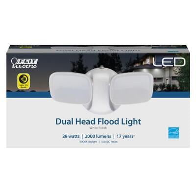 Feit Electric 120 V 28 W 5000K 2000 Lumens Dusk to Dawn Hardwired LED White Security Floodlight
Feit Electric 120 V 28 W 5000K 2000 Lumens Dusk to Dawn Hardwired LED White Security Floodlight