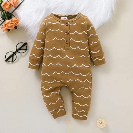 Yubatuo Toddle Infant Baby Kids Boys Girls Romper Long-Slevees Jumpsuit Playsuit Outfits Brown 90/12-18m
Yubatuo Toddle Infant Baby Kids Boys Girls Romper Long-Slevees Jumpsuit Playsuit Outfits Brown 90/12-18m