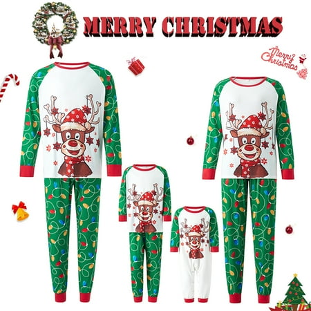 Family Matching Christmas Pajamas Sets Reindeer Print Tops Pants Xmas Holiday Sleepwear Loungewear Jammies Pjs Outfit
Family Matching Christmas Pajamas Sets Reindeer Print Tops Pants Xmas Holiday Sleepwear Loungewear Jammies Pjs Outfit