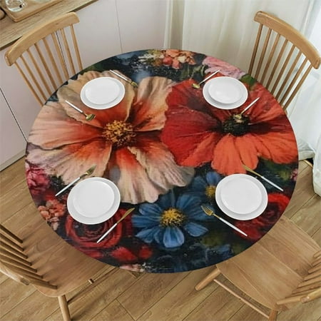 Sheronv Flowers Butterflies Round Tablecloth 100% Polyester Stain-Resistant Washable Indoor Outdoor Table Cloth Cover for Restaurants Weddings Parties 54 -58
Sheronv Flowers Butterflies Round Tablecloth 100% Polyester Stain-Resistant Washable Indoor Outdoor Table Cloth Cover for Restaurants Weddings Parties 54 -58